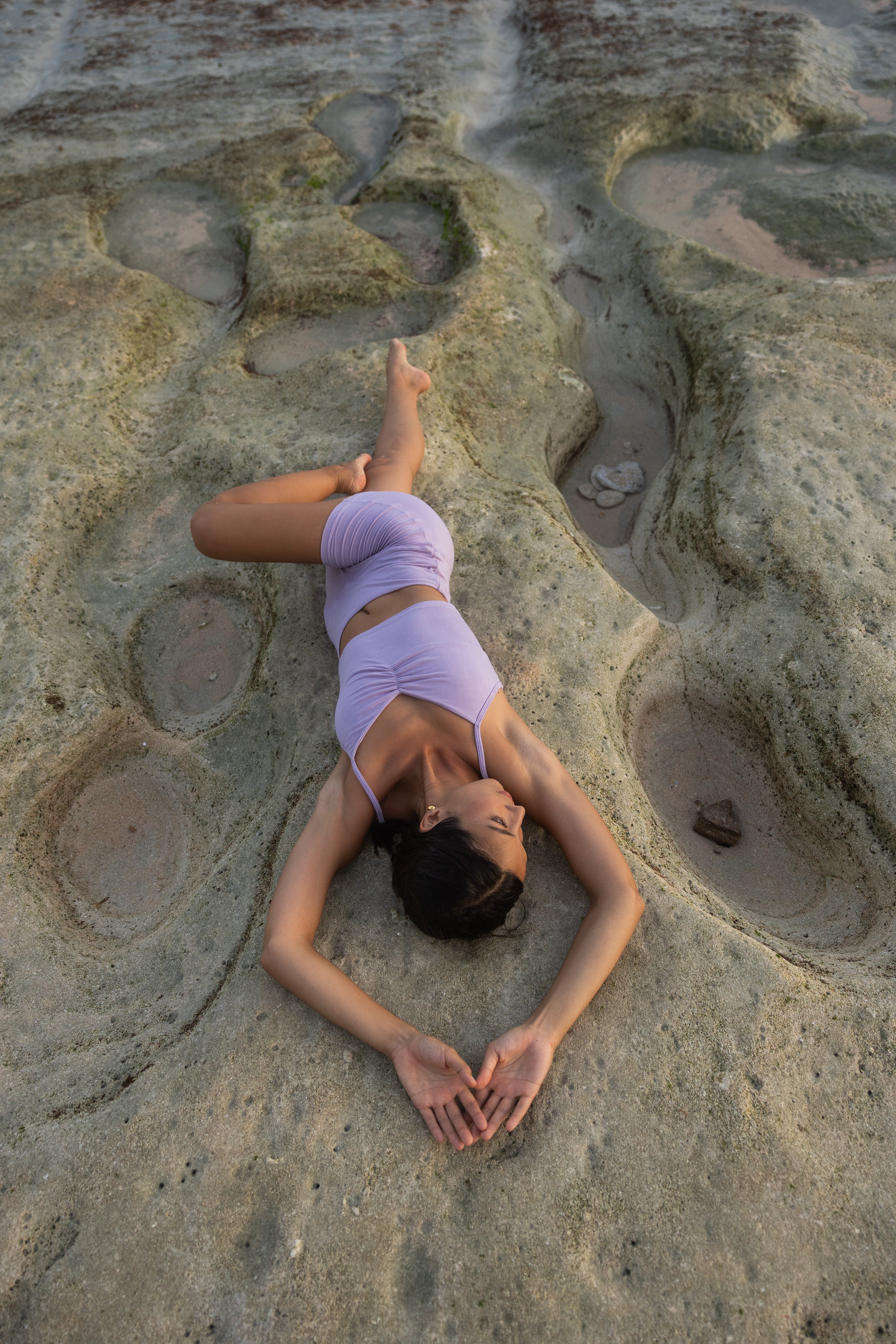 Lavender Bamboo Yoga Shorts