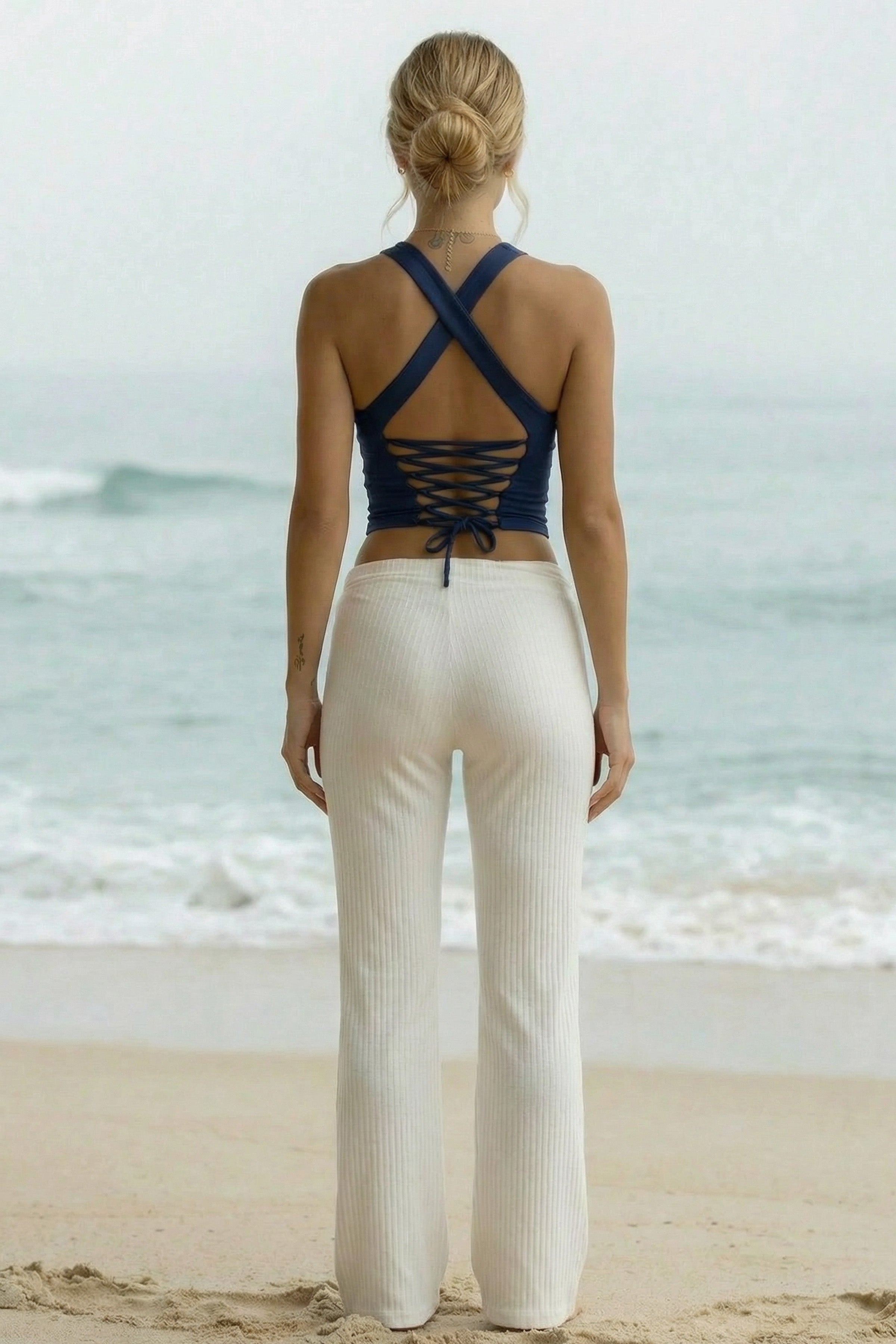 Artisan Tie-Back Bamboo Crop