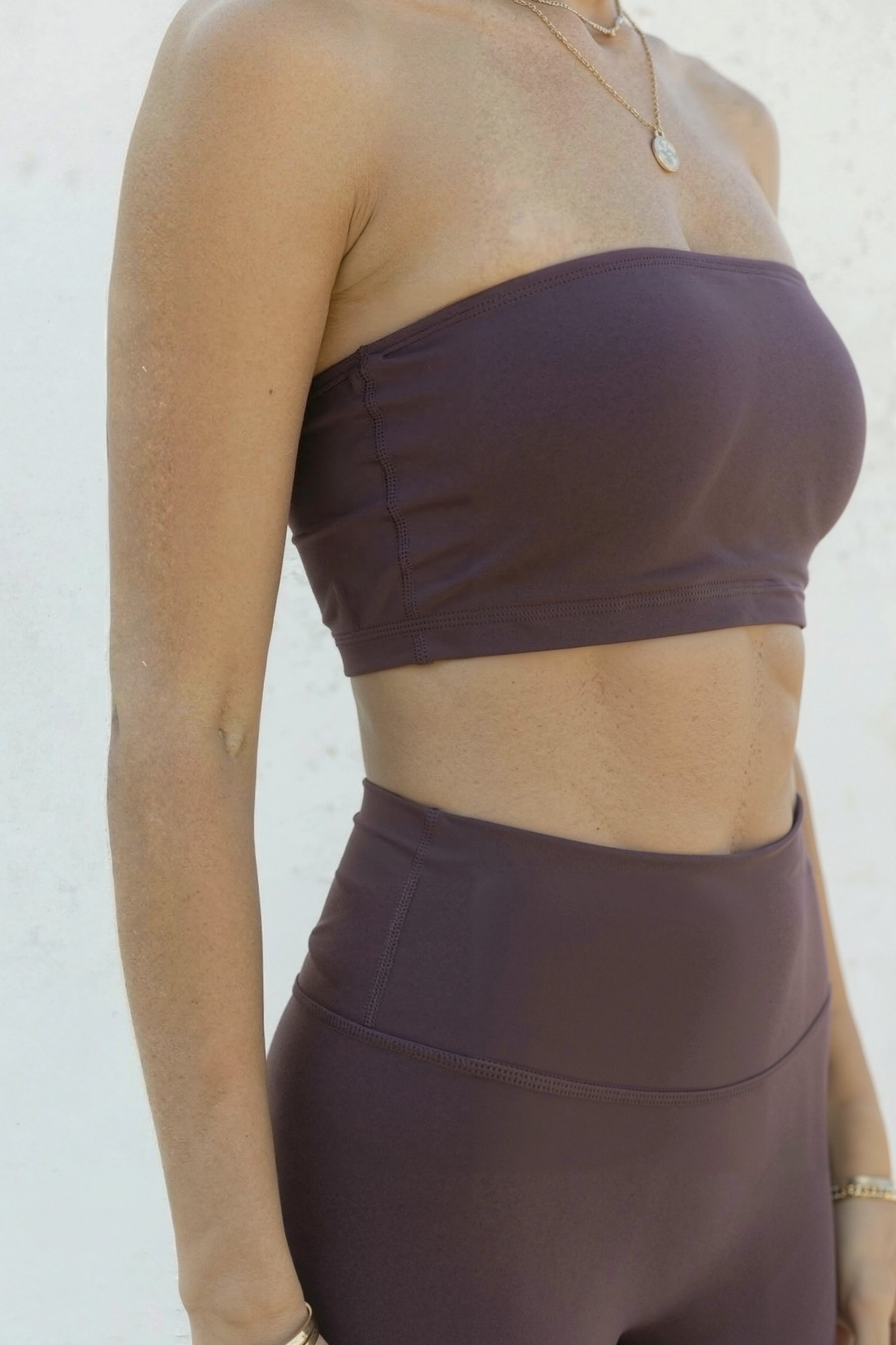 Lace-Up Bamboo Bandeau